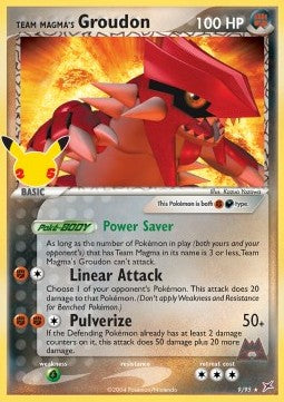 Team Magma's Groudon - Gran Festa (Holo Rare) [CEL-MA 9]