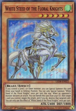 Destriero Bianco dei Cavalieri Floreali - Legendary Duelists: Synchro Storm (Super Rare) [LED8-022]