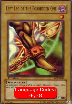 Gamba Sx del Proibito - Legend of Blue Eyes White Dragon (Ultra Rare) [LOB-098]