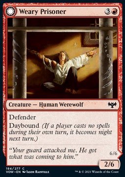 Prigioniera Esausta // Evasa Furente - Innistrad: Promessa Cremisi (Common) [VOW-184]