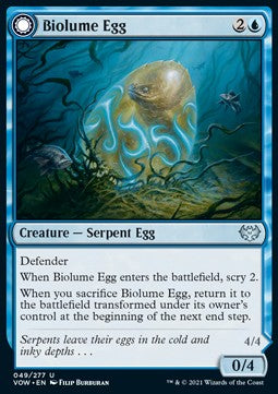 Uovo Bioluminescente // Serpe Bioluminescente - Innistrad: Promessa Cremisi (Uncommon) [VOW-49]