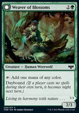 Tessitrice di Boccioli // Mannara Vestita di Boccioli - Innistrad: Promessa Cremisi (Common) [VOW-226]