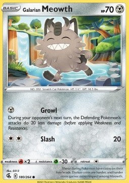 Meowth di Galar - Colpo Fusione (Common) [FST-180]