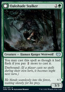 Inseguitore delle Querce Ombrose // Assalitore al Chiaro di Luna - Innistrad: Promessa Cremisi (Uncommon) [VOW-212]