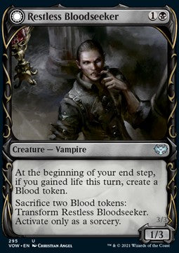 Cercasangue Inquieto // Dissoluto Inondato di Sangue - Innistrad: Promessa Cremisi: Extras (Uncommon) [XVOW-295]