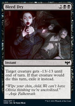 Prosciugare il Sangue - Innistrad: Promessa Cremisi (Common) [VOW-94]