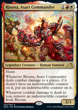 Risona, Comandante Asari - Kamigawa: Dinastia Neon (Rare) [NEO-233]
