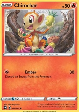 Chimchar - Astri Lucenti (Common) [BRS-024]