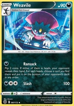 Weavile - Astri Lucenti (Uncommon) [BRS-087]
