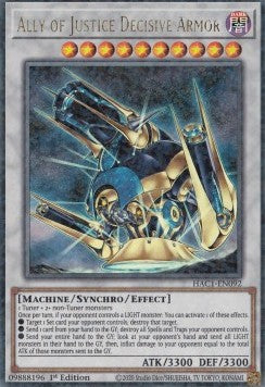 Armatura Decisiva Alleato della Giustizia - Arsenale Nascosto: Capitolo 1 (Ultra Parallel Rare) [HAC1-092]