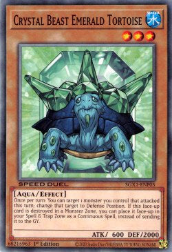 Bestia Cristallo Tartaruga Smeraldo - Speed Duel GX: Cofanetto Accademia del Duellante (Common) [SGX1-F05]