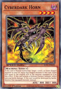 Corno Cyberoscuro - Speed Duel GX: Cofanetto Accademia del Duellante (Common) [SGX1-G05]