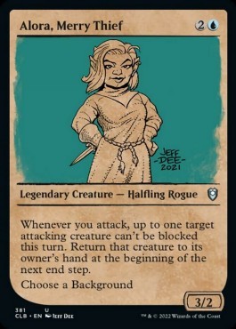 Alora, Furfante Gioiosa - Leggende di Commander: Battaglia per Baldur’s Gate: Extras (Uncommon) [XCLB-381]