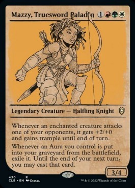 Mazzy, Paladina Rettaspada - Leggende di Commander: Battaglia per Baldur’s Gate: Extras (Rare) [XCLB-430]