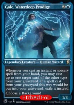 Gale, Prodigio di Waterdeep - Leggende di Commander: Battaglia per Baldur’s Gate: Extras (Rare) [XCLB-485]