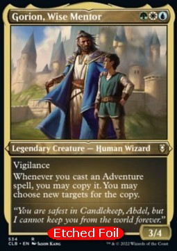 Gorion, Saggio Mentore - Leggende di Commander: Battaglia per Baldur’s Gate: Extras (Rare) [XCLB-534]