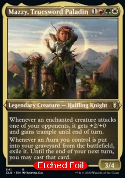 Mazzy, Paladina Rettaspada - Leggende di Commander: Battaglia per Baldur’s Gate: Extras (Rare) [XCLB-541]
