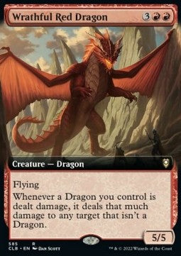 Drago Rosso Iracondo - Leggende di Commander: Battaglia per Baldur’s Gate: Extras (Rare) [XCLB-585]