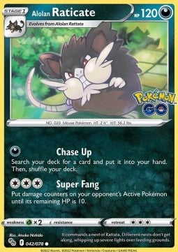 Raticate di Alola - Pokémon GO (Common) [PGO-042]
