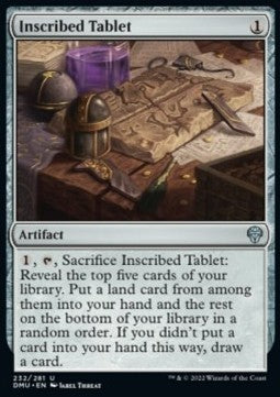 Tavoletta Incisa - Dominaria Unita (Uncommon) [DMU-232]