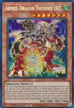 Drago Armato Tuono LV7 - Tin delle Divinità del Faraone 2022 (Secret Rare) [MP22-002]