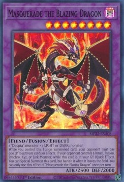 Masquerade il Drago Fiammeggiante - Tin delle Divinità del Faraone 2022 (Super Rare) [MP22-208]