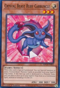 Bestia Cristallo Carbuncle Rubino - Structure Deck: Legend of the Crystal Beasts (Common) [SDCB-001]