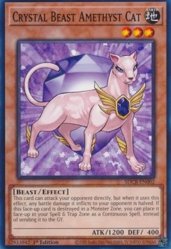 Bestia Cristallo Gatto Ametista - Structure Deck: Legend of the Crystal Beasts (Common) [SDCB-002]