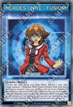 HEROES UNITE - FUSION!! (Skill) - Speed Duel GX: Esami Paradox (Common) [SGX2-S01]