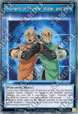 Elements of Thunder, Water, and Wind (Skill) - Speed Duel GX: Esami Paradox (Common) [SGX2-S10]