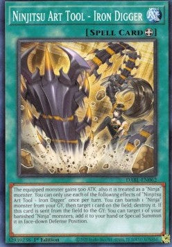 Attrezzo Arte Ninjitsu - Scavatore di Ferro - Darkwing Blast (Common) [DABL-062]