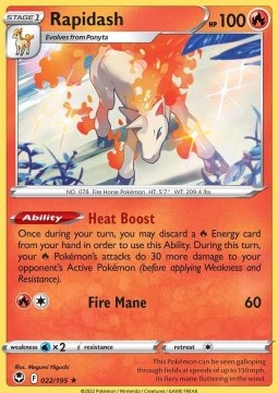 Rapidash - Tempesta Argentata (Holo Rare) [SIT-022]