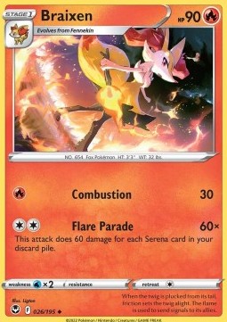 Braixen - Tempesta Argentata (Uncommon) [SIT-026]
