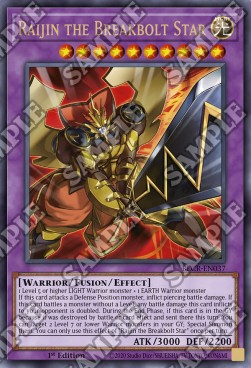 Raijin la Stella Fermafulmine - Battles of Legend: Crystal Revenge (Ultra Rare) [BLCR-037]