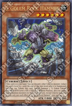 G Golem Martello di Roccia - Battles of Legend: Crystal Revenge (Ultra Rare) [BLCR-040]