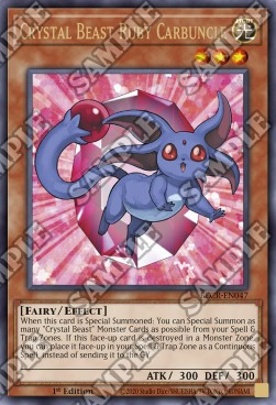 Bestia Cristallo Carbuncle Rubino - Battles of Legend: Crystal Revenge (Ultra Rare) [BLCR-047]