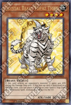 Bestia Cristallo Tigre Topazio - Battles of Legend: Crystal Revenge (Ultra Rare) [BLCR-050]
