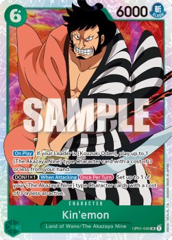 Kin'emon (OP01-040) - Romance Dawn (Super Rare) [OP01-040]