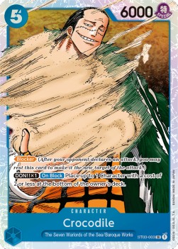 Crocodile (ST03-003) - Starter Deck: The Seven Warlords of the Sea (Super Rare) [ST-03-003]