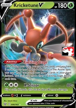 Kricketune V - Play! Pokémon Prize Pack Series One (Promo) [PPS1-BST 006]