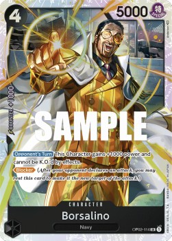 Borsalino (OP02-114) - Paramount War (Super Rare) [OP02-114]