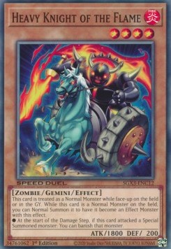 Cavaliere Pesante della Fiamma - Speed Duel GX: Duelists of Shadows (Common) [SGX3-C12]