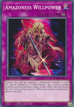 Forza di Volontà Amazoness - Speed Duel GX: Duelists of Shadows (Common) [SGX3-D17]