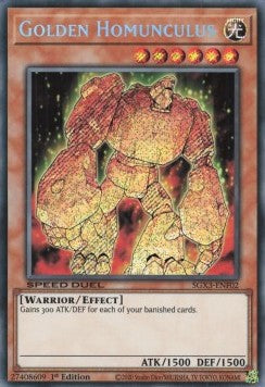 Homunculus Dorato - Speed Duel GX: Duelists of Shadows (Secret Rare) [SGX3-F02]