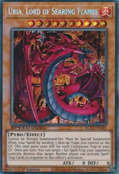 Uria, Signore delle Fiamme Ardenti - Speed Duel GX: Duelists of Shadows (Secret Rare) [SGX3-G01]