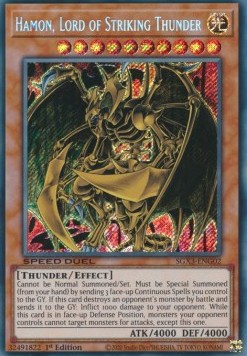 Hamon, Signore del Tuono Fragoroso - Speed Duel GX: Duelists of Shadows (Secret Rare) [SGX3-G02]