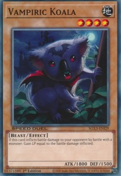 Koala Vampiro - Speed Duel GX: Duelists of Shadows (Common) [SGX3-I29]