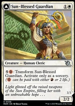 Sun-Blessed Guardian // Furnace-Blessed Conqueror - L’Avanzata delle Macchine (Uncommon) [MOM-38]