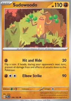 Sudowoodo - Evoluzioni a Paldea (Uncommon) [PAL-109]