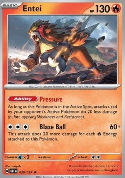 Entei - Ossidiana Infuocata (Rare) [OBF-030]
